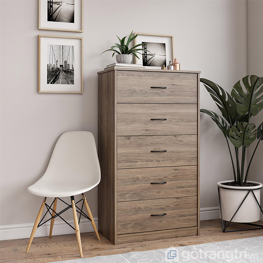 tủ ngăn kéo gỗ đựng quần áo