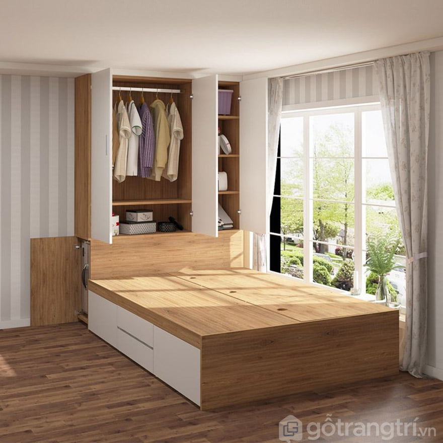 tủ quần áo 2 buồng