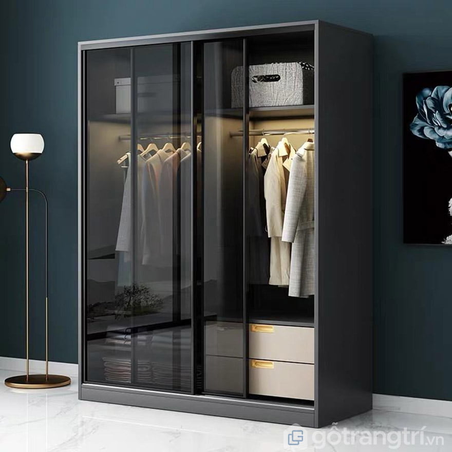 tủ quần áo 2 buồng