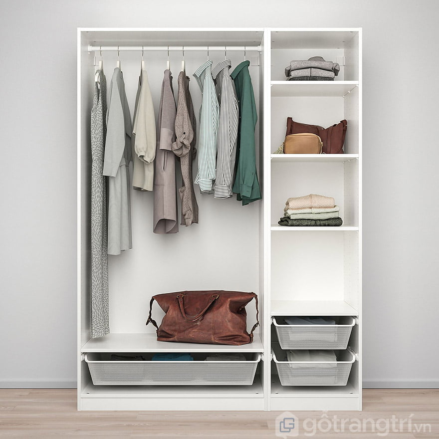 tủ quần áo 2 buồng
