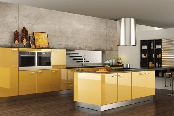 Màu sắc tủ bếp acrylic đa dạng