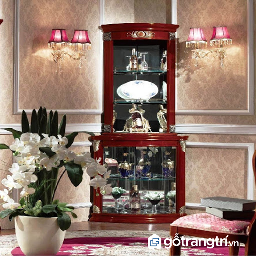 tủ rượu góc