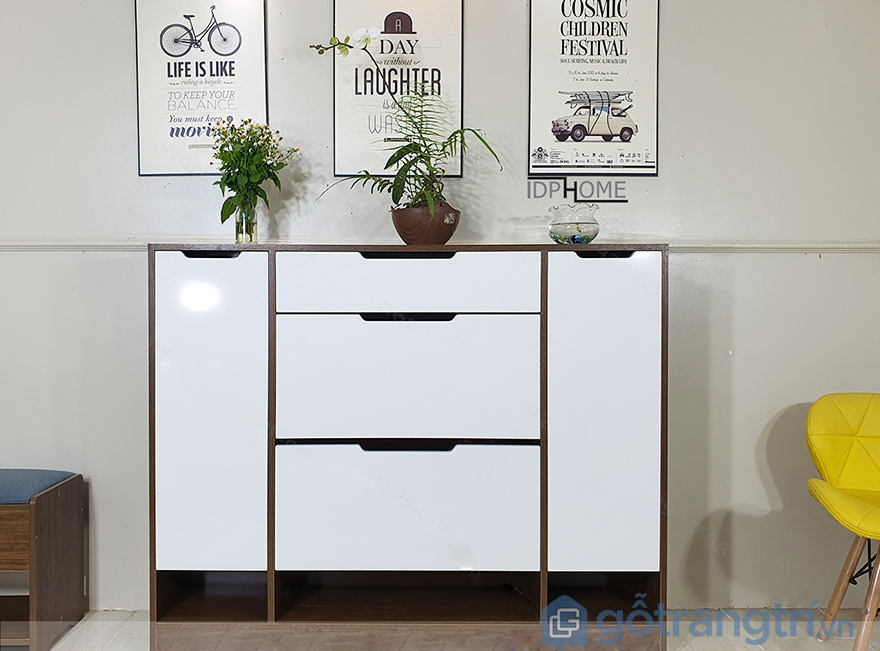 Tủ đựng giày dép bằng gỗ giá rẻ
