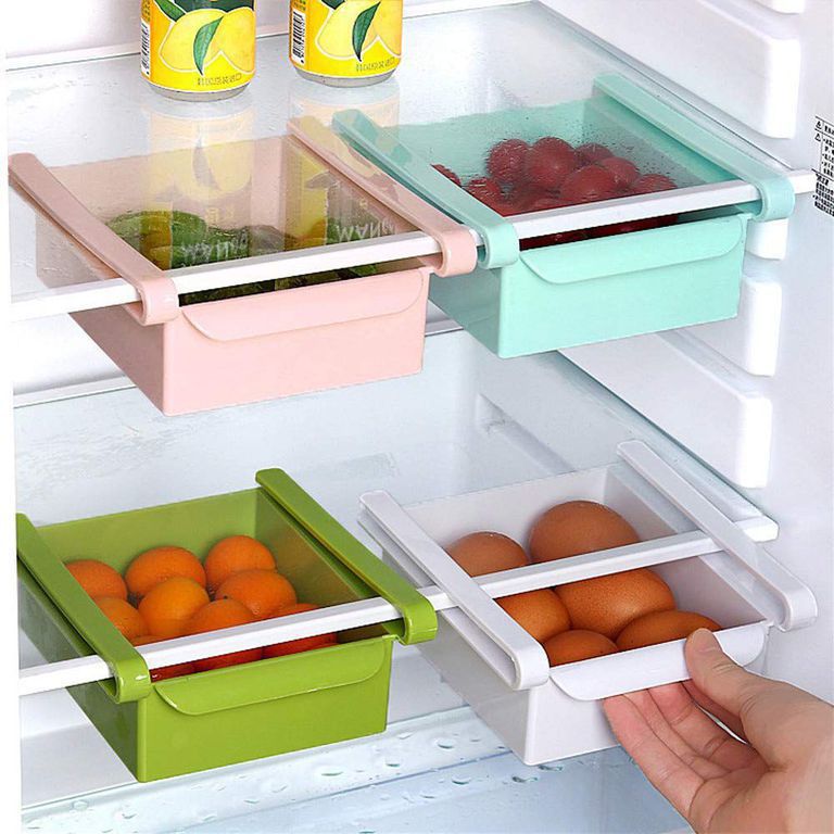 Khay ngăn kéo vô cùng hữu ích để sắp xếp tủ lạnh ngăn nắp.