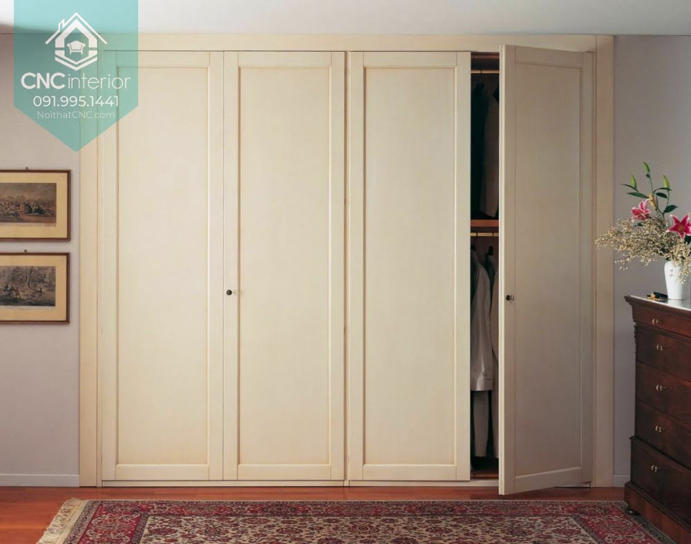 Mẫu tủ quần áo âm tường đẹp hút mắt Mẫu tủ quần áo âm tường đẹp