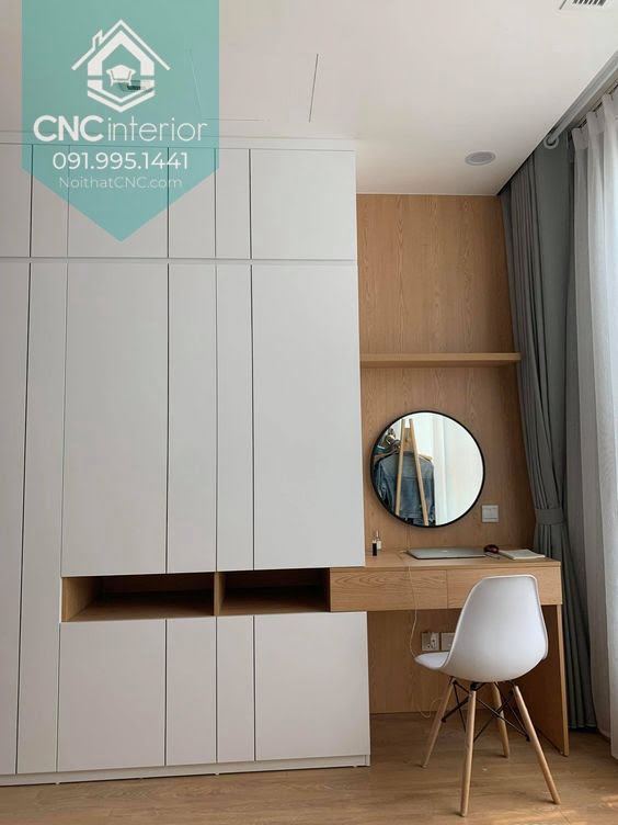 PHỤ NỮ HIỆN ĐẠI SẼ CHỌN TỦ QUẦN ÁO KẾT HỢP BÀN TRANG ĐIỂM