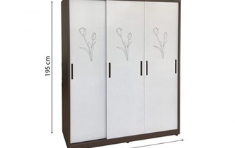 Mẫu tủ quần áo cửa lùa 3 cánh đẹp hiện đại cho phòng ngủ