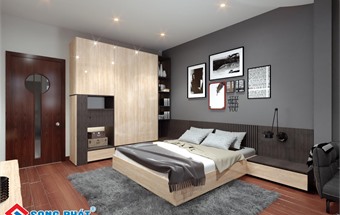 Mẫu tủ quần áo kịch trần đẹp cho phòng ngủ