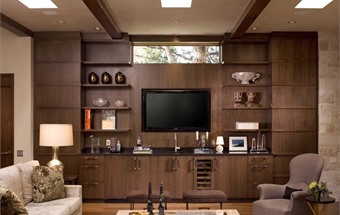 Thiết kế tủ âm tường phòng khách hợp xu hướng