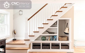 NHỮNG Ý TƯỞNG TẬN DỤNG GẦM CẦU THANG LÀM TỦ CỰC CHẤT